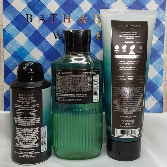 BATH & BODY WORKS 'FRESHWATER' 3-PIECE GIFT SET BODY WASH, LOTION & SPRAY MIST - Picture 5 of 16